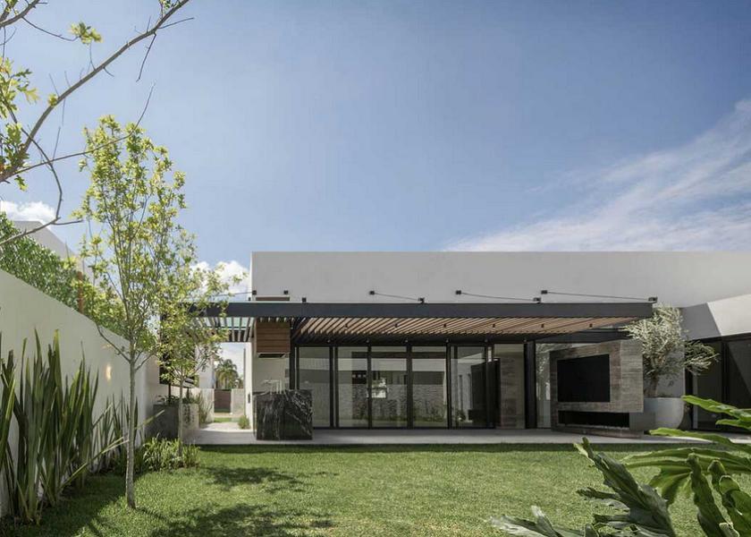 Desain Rumah Minimalis Modern 1 Lantai Batu Alam