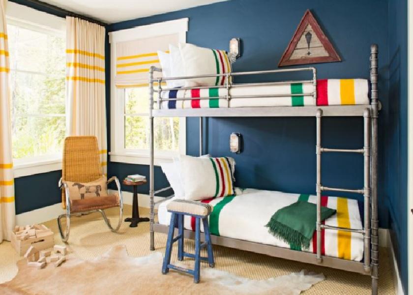 Kamar Anak Laki Laki dengan Warna-Warna Ceria