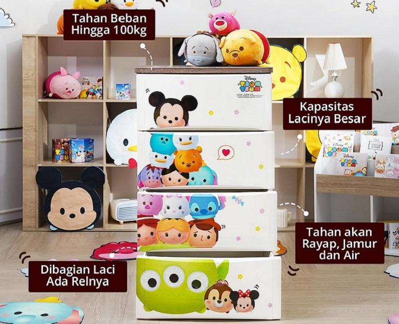 Kamar Anak Rapi dan Fungsional dengan ODC Disney | Gambar: Olymplast.co.id