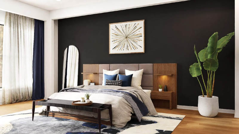 Kamar dengan Background