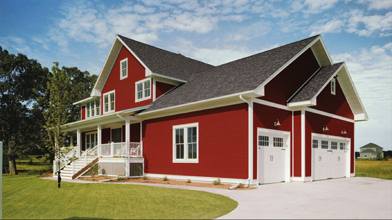 Rumah dengan Warna Merah