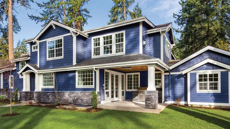 Rumah dengan Warna Biru