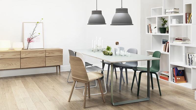 Desain Rumah Makan Scandinavian Lampu Gantung