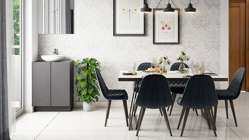 desain rumah makan modern ada tempat cuci tangan