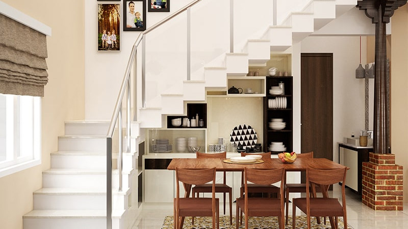 Desain Rumah Makan Modern Bawah Tangga