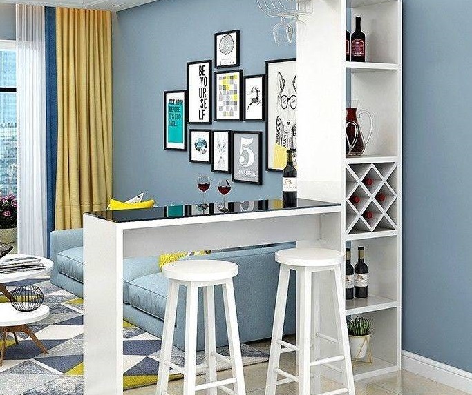 Desain Interior Ruang Tamu Living Dan Bar | Gambar: Lazada.com