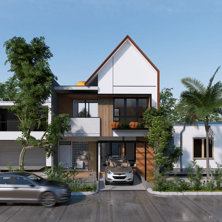 Desain Rumah 2 Lantai Minimalis Modern Elegan Rumah Scandinavian | Gambar: Arsitag.com