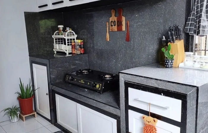 Foto dan Inspirasi Dapur Minimalis Monokrom