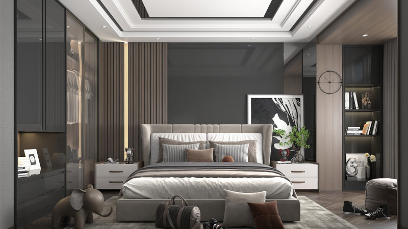 Kamar Tidur Mewah Modern Minimalis Futuristik