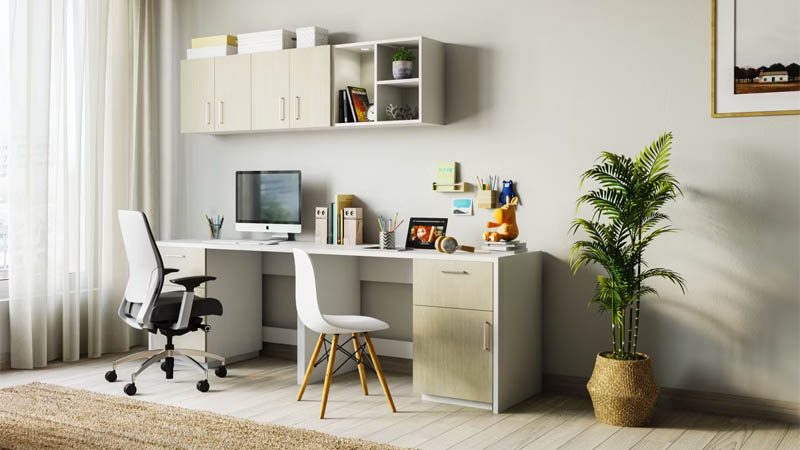 Ruang Kerja Kantor Pribadi Gaya Sederhana