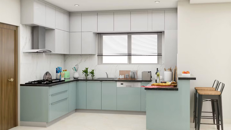 Dapur Minimalis Modern Konsep Timeless Monokrom