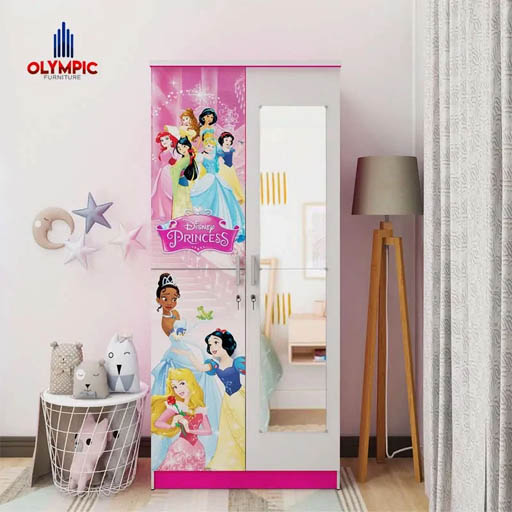 Furniture Kartun Lemari 2 Pintu Princessy