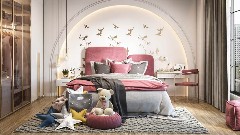 Desain Kamar Tidur Anak Mewah Modern