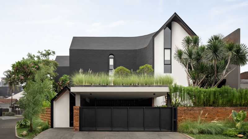 Desain Rumah Minimalis Hook Hitam Putih