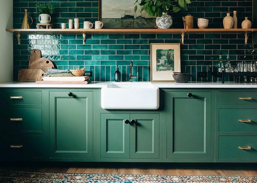 Gambar Dapur Minimalis dengan Satu Warna Cat
