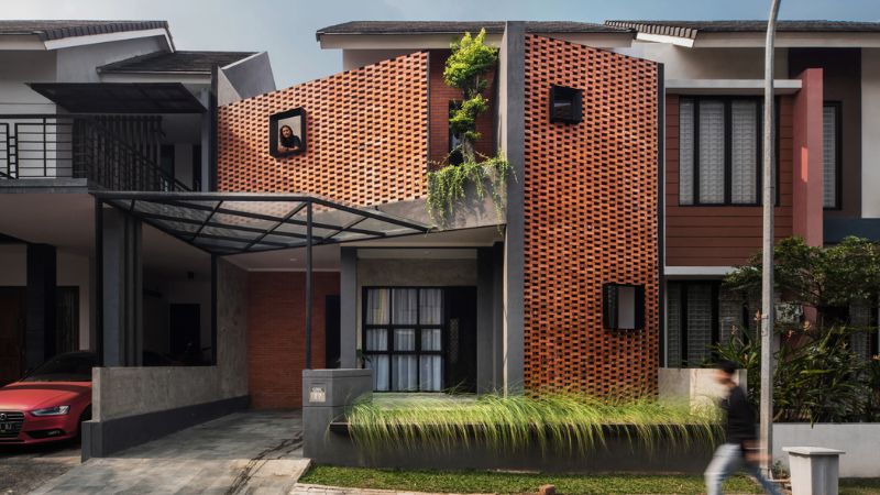 Desain Rumah Minimalis dengan Bata Merah