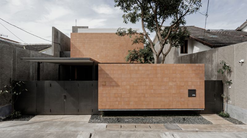 Desain Rumah Minimalis dengan Keramik Terracotta