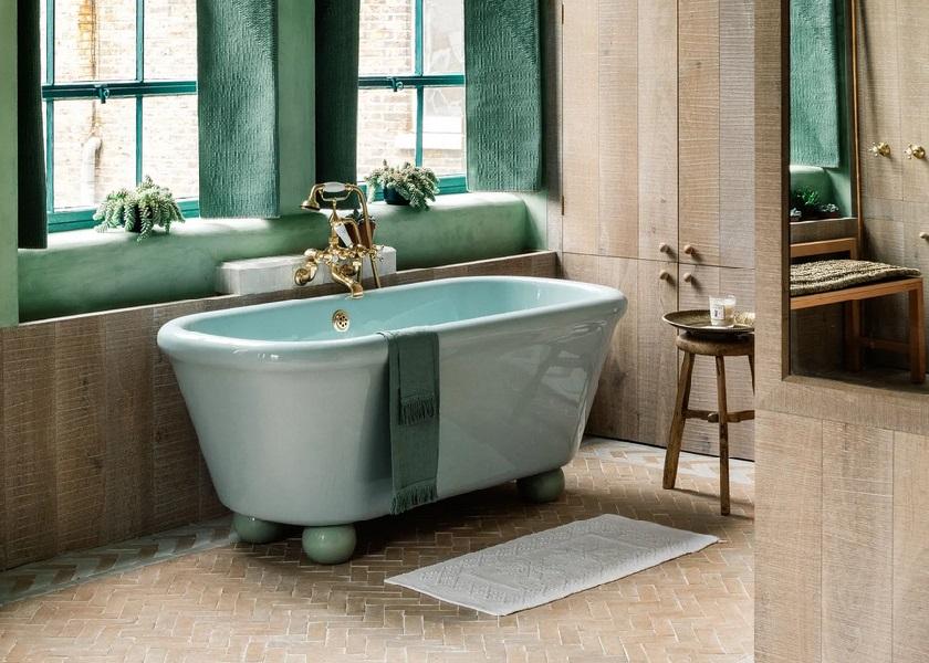 Model Kamar Mandi Sederhana Mewah dengan Elemen Kayu Natural