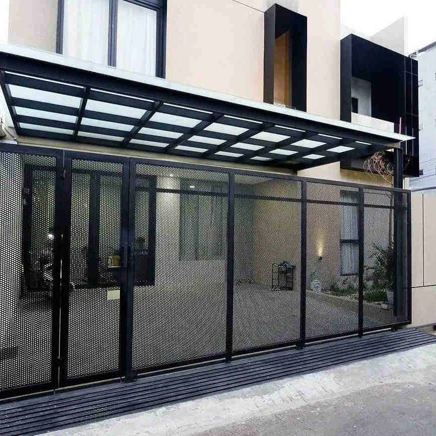 Pagar Besi Panel Perforated