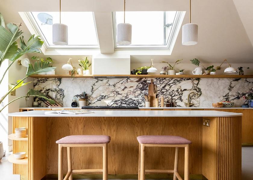Model Dapur Minimalis Modern Terbaru dengan Kabinet Fluted
