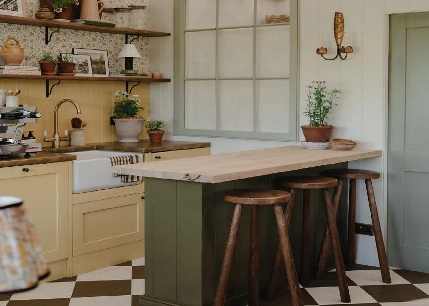 Model Dapur Minimalis Modern Terbaru Warna Earthy
