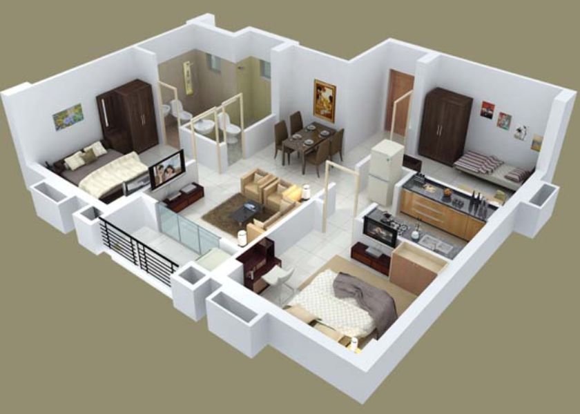 Desain Rumah Minimalis 3 Kamar Luas Terbatas