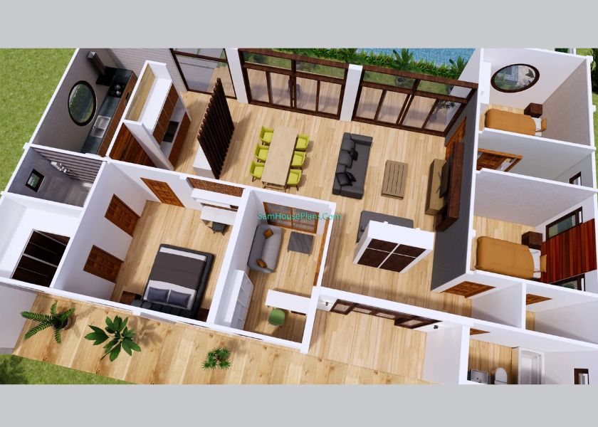 Desain Rumah Minimalis 3 Kamar dengan Pencahayaan Maksimal