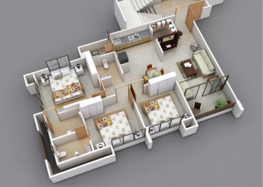 Desain Rumah Minimalis 3 Kamar yang Compact