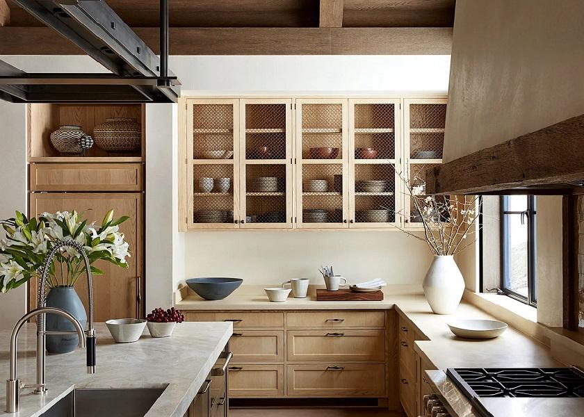 Gambar Dapur Minimalis dengan Material Alami