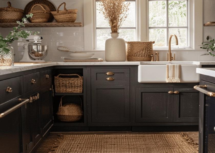 Gambar Dapur Minimalis dengan Harmoni Alami