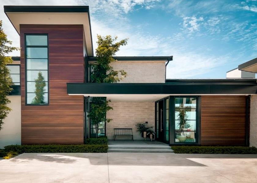 Gambar Rumah Minimalis Terbaru dengan Cladding Kayu