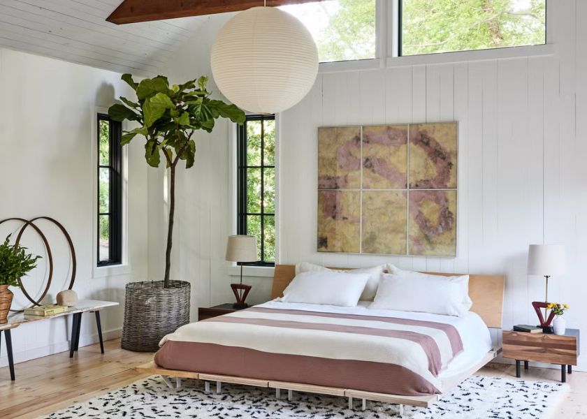 Kamar Tidur Sederhana dengan Warna Netral dan Tenang