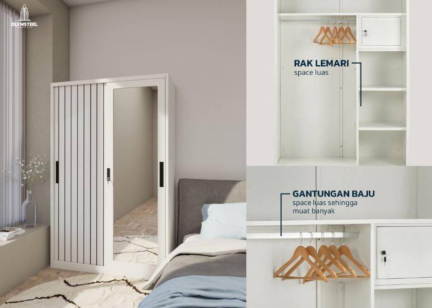 Wujudkan Kamar Minimalis dengan Lemari Besi Olymsteel