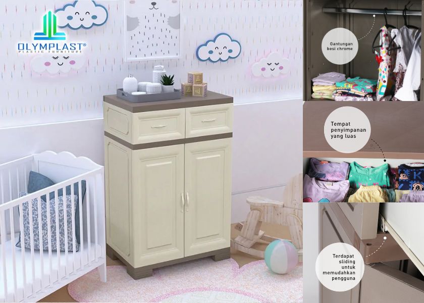 Lemari Pakaian Plastik Kecil OBL Olymplast