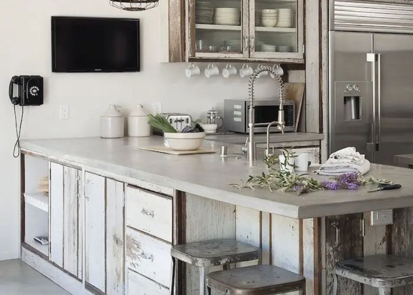 Meja Cor Dapur L Minimalis Monokrom