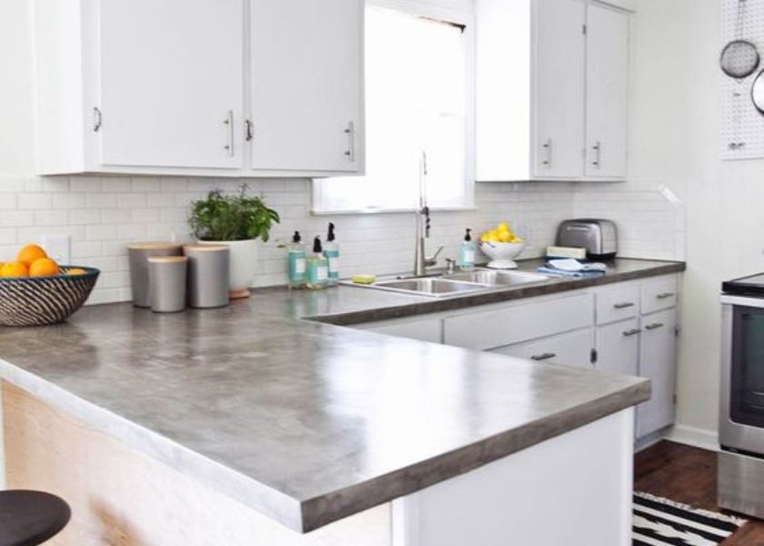 Model Meja Dapur dengan Mini Bar