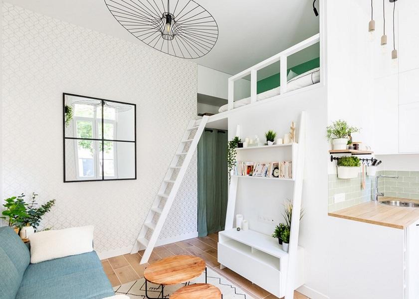 Penyimpanan di Mezzanine Kamar 3x3
