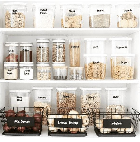 Memisahkan Storage dan Tempel Label