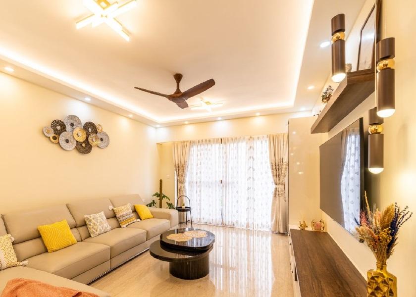 Plafon Ruang Tamu Elegan Desain Beragam