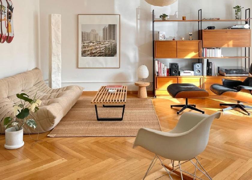 Ruang Tamu Estetik dengan Furnitur Modern