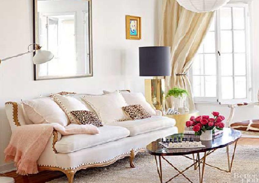 Ruang Tamu Estetik Nailhead Trim