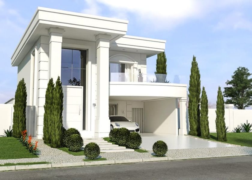 Rumah Klasik Sederhana Neoklasik Mini