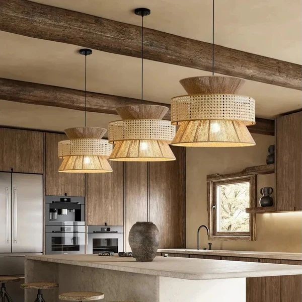 Dapur Sederhana dan Unik dengan Lampu Gantung