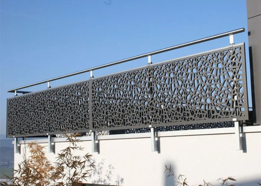 Desain Pagar Balkon Lantai 2 Panel Laser Cut