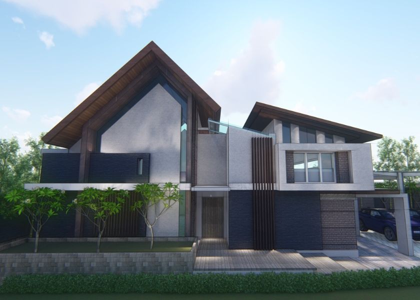 Desain Rumah 2 Lantai Tropis Minimalis