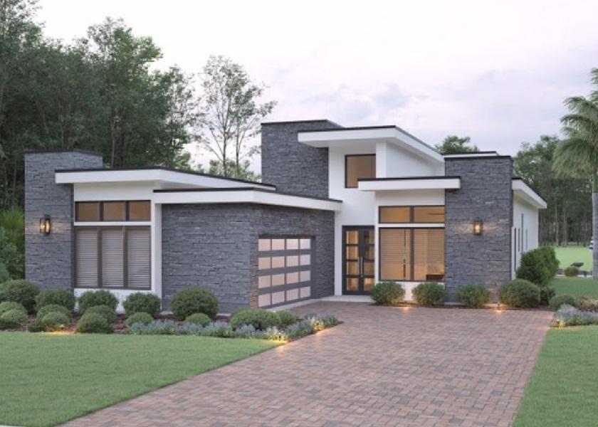 Fasad Rumah Minimalis dengan Desain Clean-Look