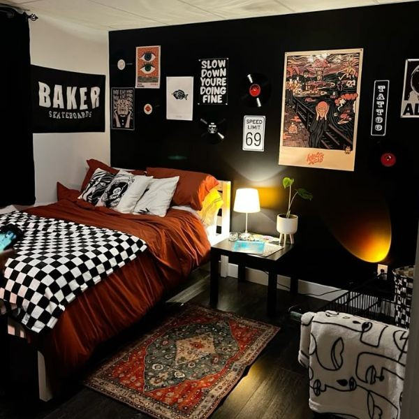 Kamar Cowo Estetik Gaya Minimalis Maskulin