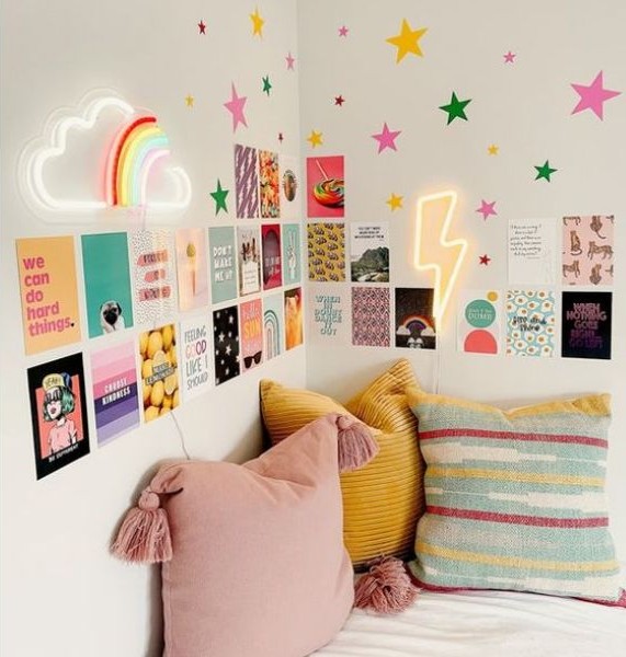 Desain Kamar Tidur Murah dengan Dekorasi dari Barang DIY