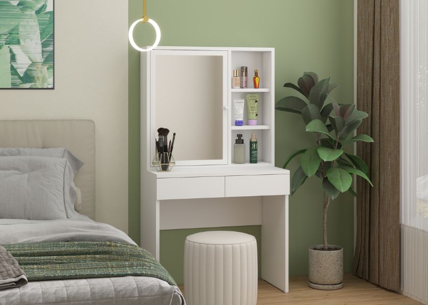 Meja Rias Besi Oymsteel OMR untuk Kamar Tidur Sederhana