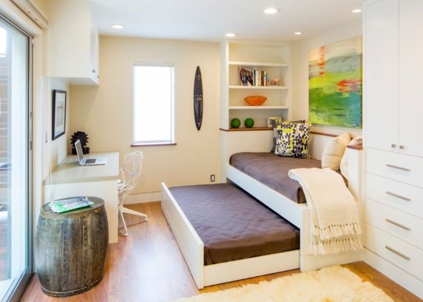 Model Tempat Tidur dengan Daybed Kasur Geser
